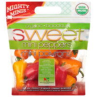 Mighty Minis Peppers, Organic, Sweet, Mini - 1 Pound