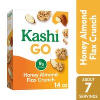 Kashi Go Breakfast Cereal, Honey Almond Flax Crunch - 14 Ounce