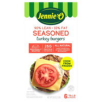 Jennie-O 90%/10% Seasoned Turkey Burger - 6 Each