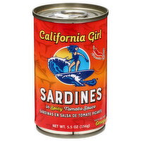 California Girl Sardines in Spicy Tomato Sauce - 5.5 Ounce