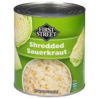 First Street Sauerkraut, Shredded, 99 Ounce