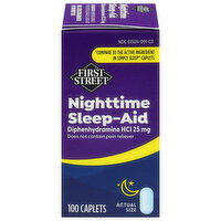 First Street Caplets Nighttime 25 mg Sleep-Aid - 100 Each