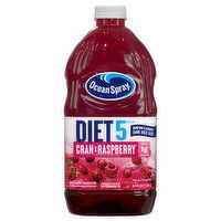 Ocean Spray Juice, Cran x Raspberry, Diet 5 Cals, 64 Ounce