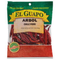 Arbol Chile Pods, EL Guapo Whole Chili Pods - 2 Ounce