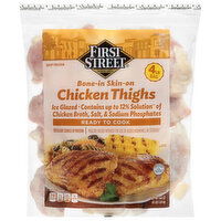 First Street Bone-In Skin-On Chicken Thighs - 64 Ounce