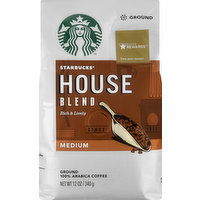 Starbucks Coffee, Ground, Medium, House Blend - 12 Ounce