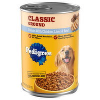 Pedigree Classic Ground Combo with Chicken Liver & Beef Food for Dogs, 22 Ounce
