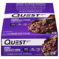 Quest Protein Bar, Double Chocolate Chunk - 12 Each