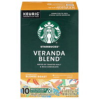 Starbucks K-Cup Pods Ground Arabica Veranda Blend Coffee