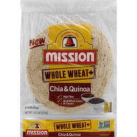 Mission Tortilla Wraps, Chia & Quinoa, Whole Wheat+ - 6 Each