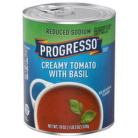 Progresso Reduced Sodium Creamy Tomato with Basil Soup - 19 Ounce
