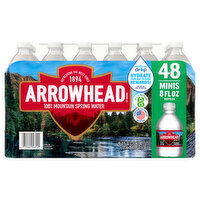 Arrowhead Spring Water, 100% Mountain, Minis, 384 Ounce