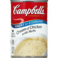 Campbell's Condensed Soup, Cream of Chicken with Herbs - 10.5 Ounce