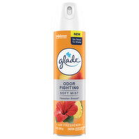 Glade Air Freshener, Soft Mist, Odor Fighting, Hawaiian Breeze, 8 Ounce