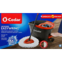 O-Cedar Spin Mop & Bucket System, Microfiber - 1 Each