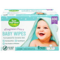 Sun Harvest Fragrance Free Baby Wipes - 6 Each