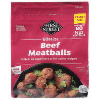 First Street Bitesize Beef Meatballs Family Size