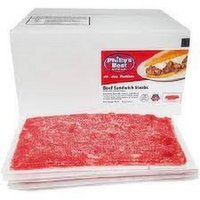 Philly's Best Flat Beef Steak, 10 lb - 10 Pound