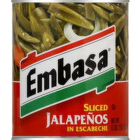 Embasa Jalapenos, in Escabeche, Sliced - 98 Ounce