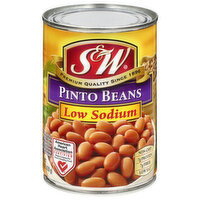 S & W Low Sodium Pinto Beans - 15.5 Ounce