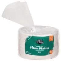 First Street Plates, Fiber, Heavy Duty - 125 Each