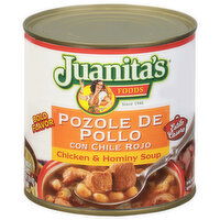 Juanita's Foods Soup, Chicken & Hominy - 25 Ounce