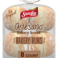 Sara Lee White Bakery Buns, 8 count, 19 oz - 8 Each