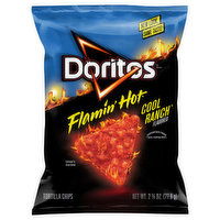 Doritos Tortilla Chips, Flamin Hot Flavored Cool Ranch Flavored - 2.75 Ounce