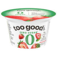 Too Good & Co. Yogurt, Zero Sugar, Low Fat Milk, Ultra-Filtered, Cultured, Strawberry - 5.3 Ounce