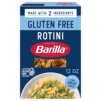 Barilla Gluten Free Rotini Pasta - Non-GMO Gluten Free Pasta Made with Blend of Corn & Rice - Vegan Pasta - 12 Ounce