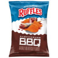 Ruffles Potato Chips, Smokehouse BBQ - 8 Ounce