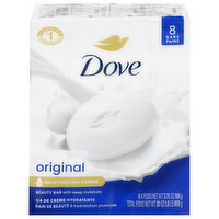 Dove Original Beauty Bar with Deep Moisture - 8 Each