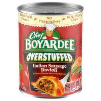 Chef Boyardee Italian Sausage Ravioli in Hearty Tomato Sauce with Sausage