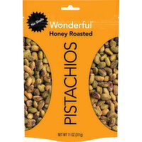 Wonderful Pistachios, Honey Roasted, No Shells, 11 Ounce