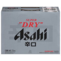 Asahi Super Dry Beer - 12 Each