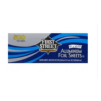 First Street Aluminum Foil, Sheets, 9 Inches x 10.75 Inches, 500 Each