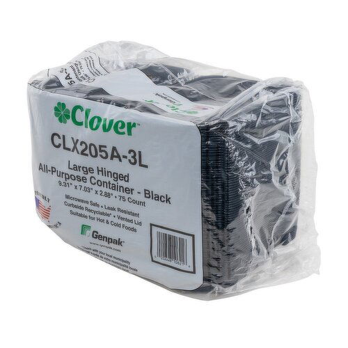 Large All-Purpose Vented Container Black