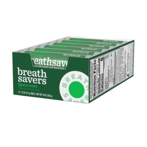 Breath Savers Spearmint Flavored Mints