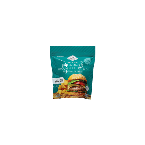 First Street Ground Beef, Patties, Sirloin Angus