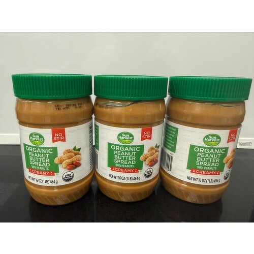 Sun Harvest Organic Creamy Peanut Butter Spread