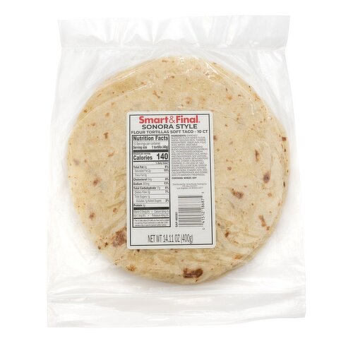 Sonora Style 8 in Soft Taco Flour Tortilla