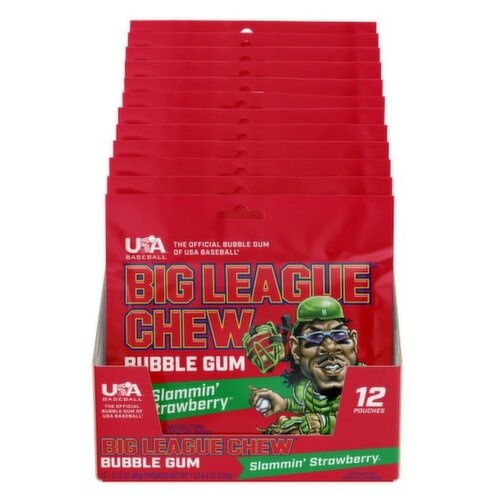 Big League Chew Strawberry Gum