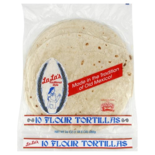 La Las Flour Burrito Tortilla