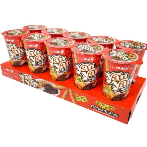 Meiji Yan Yan Cracker Stick W/Chocolate Creme