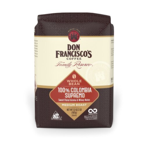 Don Franciscos Colombia Supremo Whole Bean