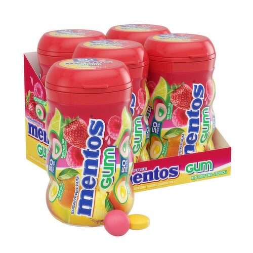 Mentos Red Fruit Lime Tropical Gum