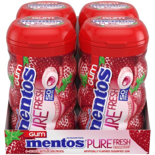 Mentos Strawberry Gum