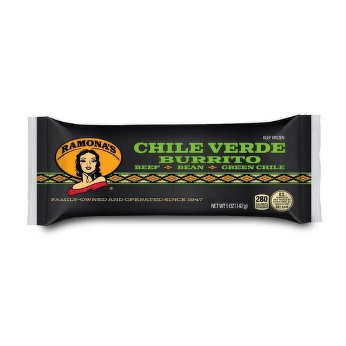Ramona's Chile Verde Burrito