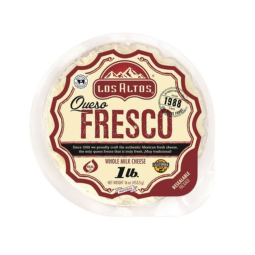 Los Altos Queso Fresco Whole Milk Cheese