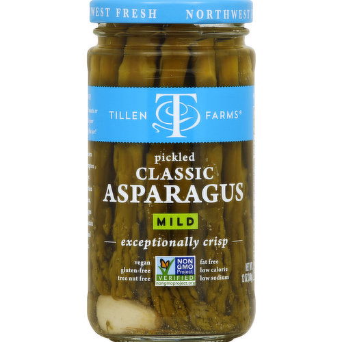 Tillen Farms Asparagus, Classic, Mild, Pickled